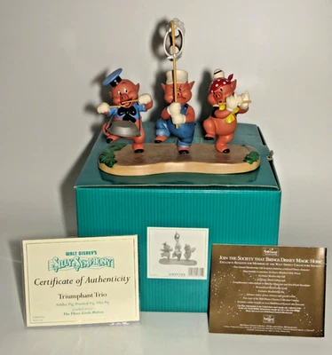 Triumphant Trio WDCC Disney Three Little Wolves - КОРОБКА - Изображение 1 из 4