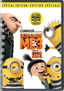 Despicable Me 3 - Steve Carell, Kristen Wiig, Trey Parker, Miranda Cosgrove DVD - Picture 1 of 2
