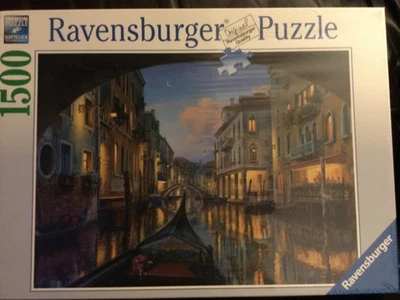 Nuevo Rompecabezas Ravensburger Sueños Venecianos 1500 Piezas Venecia Góndolas Canal 164608 Foto 1 de 3