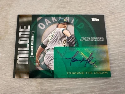TOM MILONE 2013 TOPPS CHASING THE DREAM AUTOGRAPH AUTO INSERT (A'S) - Image 1 of 2