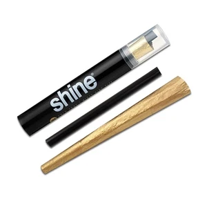 Shine 24 Karat Echt Gold - Luxus Blättchen Cones | King Size Slim Papers Tube - Bild 1 von 2