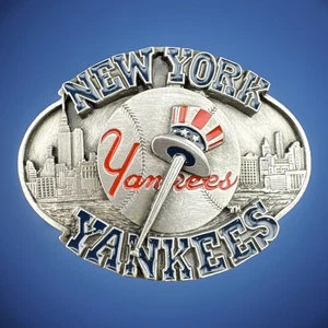 1988 New York Yankees MLB Baseball Metal Belt Buckle Vintage Siskiyou - Picture 1 of 8