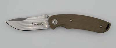 Cuchillo de caza plegable Browning Workhorse 3220065 punta de clip Foto 1 de 4