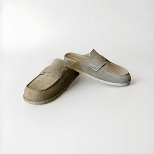 Project Cloud Größe 7 echte Wildleder-Pantoletten taupe weizenfarben - Bild 1 von 12