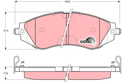 New Brake Pad Set, disc brake for CHEVROLET DAEWOO HOLDEN HYUNDAI:OPTRA,ORION - Image 1 of 3