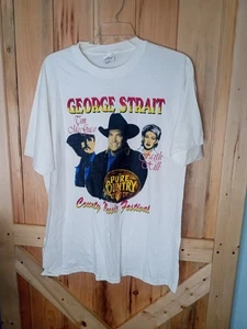 Camiseta De Colección 90 George Strait Tim McGraw Faith Hill Country Music Festival XL - Imagen 1 de 4
