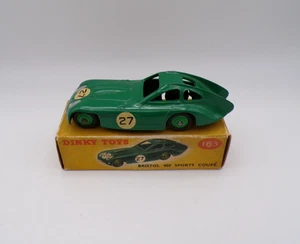 DINKY TOYS 163 BRISTOL 450 SPORTS COUPE GREEN VERY GOOD CONDITION BOXED. - Picture 1 of 14