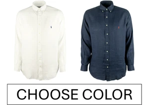 Polo Ralph Lauren Big & Tall geknöpftes klassisches Leinenhemd für Herren $ 148 - Bild 1 von 7