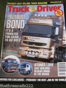 TRUCK & DRIVER - DRIVING FOR CARLSBERG - MARCH 2004 - Picture 1 of 1