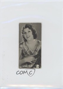 1930s Marabou Filmserie Ergo-Cacao Back Lillian Roth Lilian Roth #30 f5h