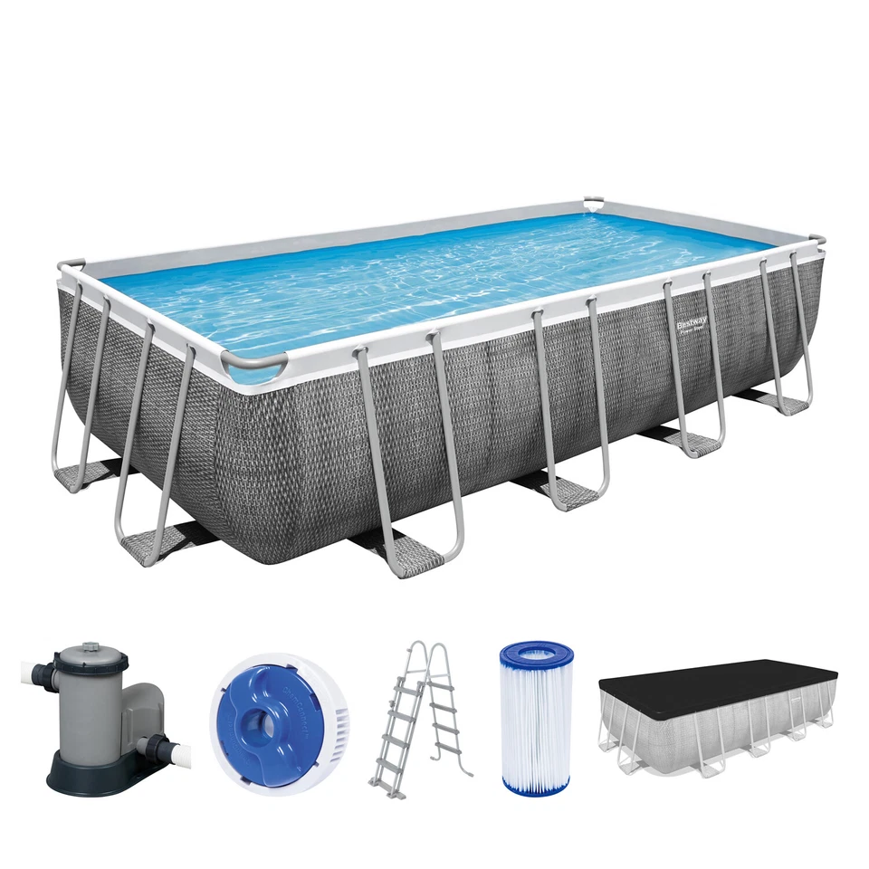 Bestway® Power Steel™ Frame Pool Komplett-Set mit Filterpumpe 549 x 274 x 122 cm - Bild 1 von 1