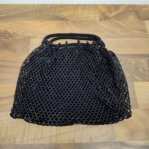 Bolso de Noche Chicos Negro con Cuentas Bolso de Mano Elegante Baile de graduación Formal Bolso sin asas - Imagen 1 de 3