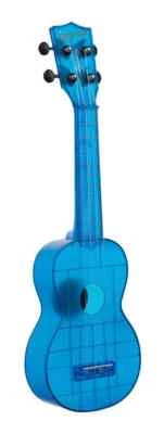 Kala KA-WMT-BL-S Cobalt Blue Translucent plastic soprano ukulele WATERMAN series - Image 1 of 4