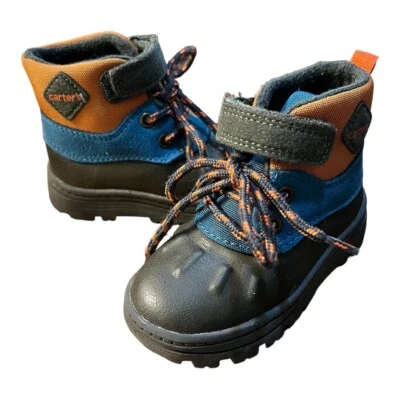 Bota Carter’s Kid's Easy On/Off Duck Cinza Azul Laranja Tamanho 5M - Imagem 1 de 4