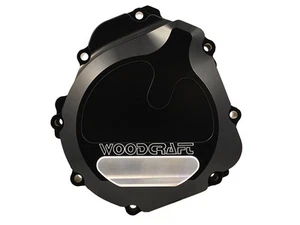 CUBIERTA DEL ESTATOR DEL MOTOR SUZUKI 2004-05 GSXR 600/750 WOODCRAFT RACING LHS - PLATEADA - Imagen 1 de 9