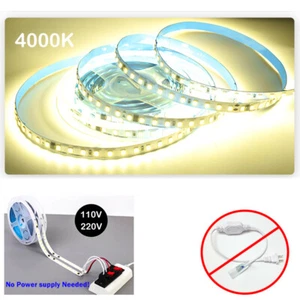 110V LED Neon Strip Lights LED Tape, No Transformer Needed, Natural White 4000K - Picture 1 of 9