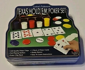 Cardinal's Professional Texas Hold'em Poker Set Brand New Sealed Chips Cards - Picture 1 of 10