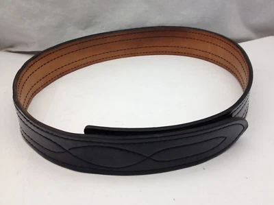 Safariland 94P Police Duty Belt Buckleless 2.25", High Gloss Black - Size 34 - Image 1 of 4