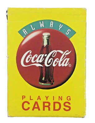 Vintage 90's Yellow Playing Cards Coca Cola Always 1994 Order No 351 Deck Coke - Image 1 of 4