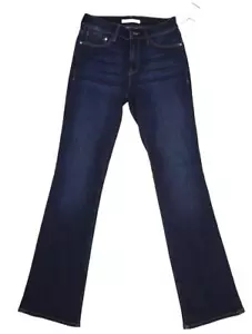 Mavi Molly Mid Rise Wide Leg Denim Blue Jeans 5 Pockets Stretch Womens 27 - Picture 1 of 12