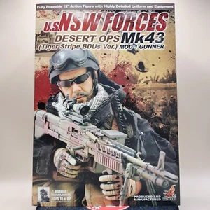 Hot Toys 1/6 U.S. NSW Forces Desert Ops Mk 43 Tiger Stripe BDUs Ver MOD 1 Gunner - Picture 1 of 14