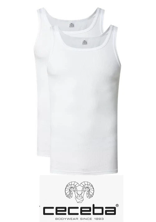 Ceceba - Tank Top - Unterhemd  - 2er Pack - weiß  - Größe L / 6 - Bild 1 von 1