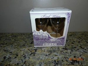 Acrylic Red Wine Clear Glasses lot of 4 pcs new in box - Picture 1 of 1