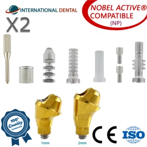 2 Angulated Multi Unit 1.6 Adapter Head 17° NP For Nobel Biocare Active Hex Kit - Bild 1 von 9
