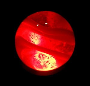 AKRO AGATE " VERMILLION " SNAKE SPIRAL Stunning Color !!! - Picture 1 of 8