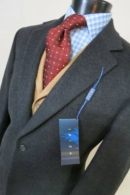 NWT IBIZA Model- Bossa charcoal gray Flannel 100% camelhair sport coat 42 R - Image 1 of 4