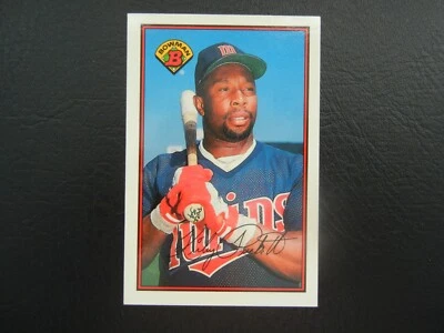 1989 年 BOWMAN TIFFANY KIRBY PUCKETT #162 限量版 仅 6000 件制造 — 第 1/2 张图片