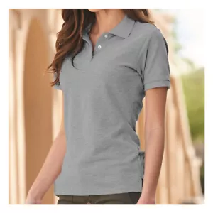 JERZEES Damen 100% ringgesponnene Baumwolle Piqué Damen Sport Shirt 443W - Bild 1 von 8