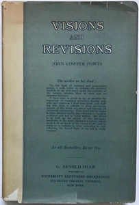 VISIONS AND REVISIONS: A Book of Literary Devotions by John Cowper Powys - Imagen 1 de 1
