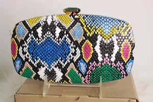 NEW CLUTCH LEOPARD MULTI COLOR PURSE BAG. - Picture 1 of 8