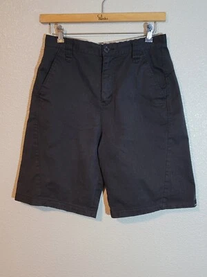 Pantalones cortos oxidados para hombre talla 31 chino frente plano 10 pulgadas entrepierna negra Foto 1 de 4