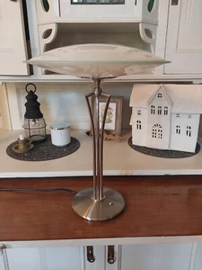 dimmbare DESIGNER B+M TISCHLEUCHTE / TISCHLAMPE - ART DECO / BAUHAUS / UFO - Bild 1 von 7