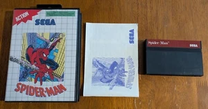 1991 Sega Master System Spiderman US UPC  Barcode sticker CIB *Good Condition* - Picture 1 of 8