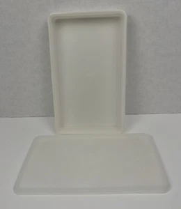 Vintage Tupperware Container Sheer 794-1 MCM Meat Bacon Snack Keeper 11x7x2 - Picture 1 of 6
