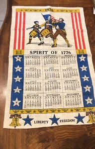 Vintage Tea Towel Spirit of 1776 - 1976 Bi-Centennial  16"x27" - Picture 1 of 11