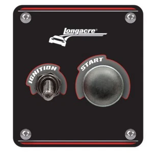 Longacre Black 40 Amp Ignition Switch Panel 86 x 92mm - Race / Rally - Picture 1 of 1
