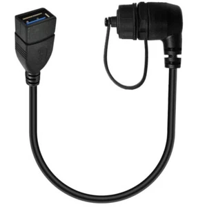 USB 3.0 Female to USB C Type-C Female Angled Flush Panel Mount Waterproof Cable - Picture 1 of 6