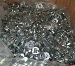 1/4" USS Flat Washer Zinc Low Carbon Steel 1 lb - Picture 1 of 2