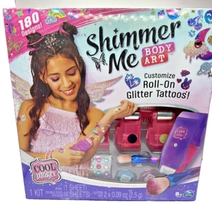 NEW Shimmer Me Body Art with 4 Metallic Foils and 180 Designs, for Kids +8 - Picture 1 of 4