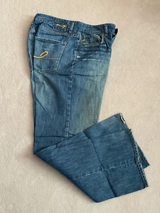 Pantalones de mezclilla Seven for All Mankind para hombre relajados pierna ancha con cremallera Fly 34x31 - Imagen 1 de 7