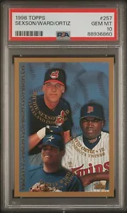 1998 TOPPS #257 DAVID ORTIZ RC ROOKIE PSA 10 GEM MINT SEXTON WARD - Picture 1 of 1