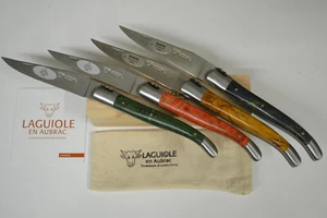 Laguiole en Aubrac Taschenmesser12cm Frankreich Butterfly Griffe Birke gefärbt - Bild 1 von 26