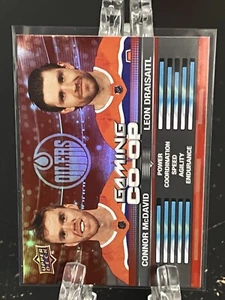 CONNOR MCDAVID---LEON DRAISAITL----2024-25 PONTE SUPERIORE----GIOCO COOPERATIVO---OILER - Foto 1 di 2