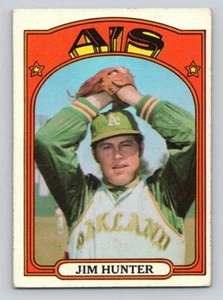 Jim "Catfish" Hunter 1972 Topps #330 Oakland Athletics - Bild 1 von 2