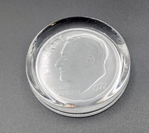 VTG Imperial Lenox 1977 President Coin (Dime) Paperweight Franklin D. Roosevelt - Picture 1 of 3