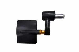 Kit 2 Specchietti retrovisori da moto per bar end in alluminio nero - Picture 1 of 2